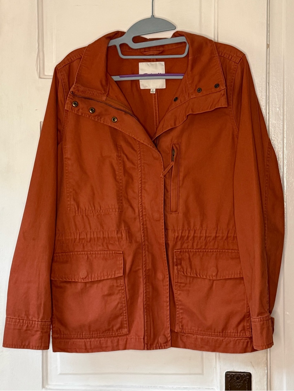 Madewell Rust Orange Utility Jacket - Picture 3 of 10